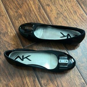 Anne Klein Black Ballet Flats
